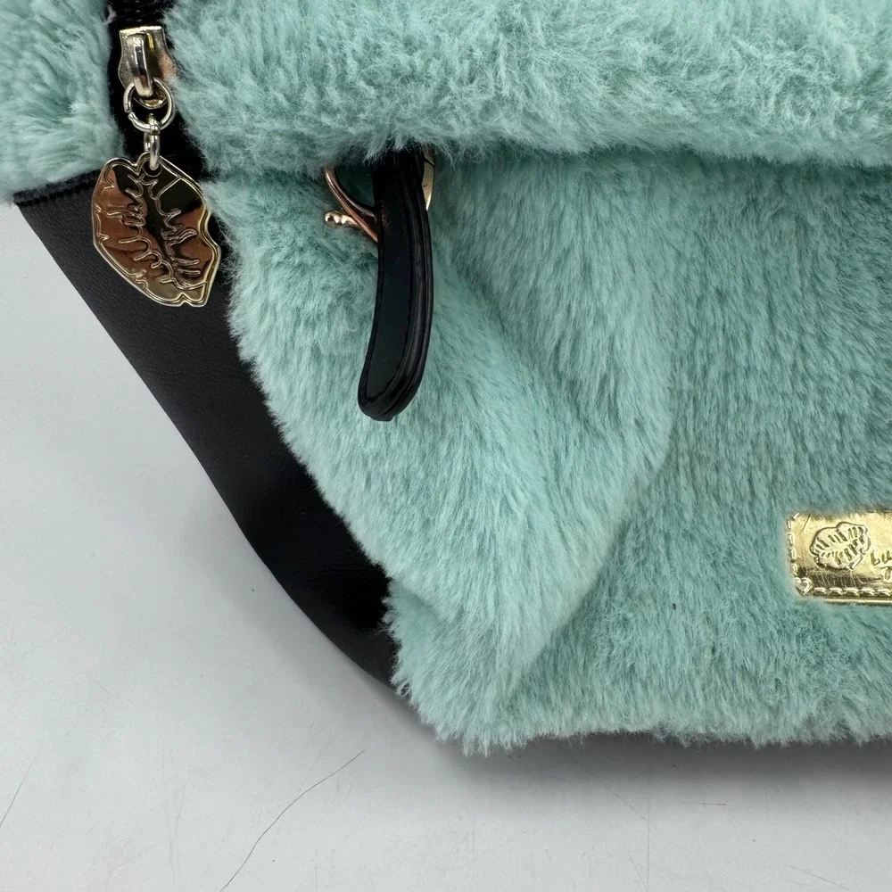 Luv Betsey by Betsey Johnson‎ Plush Unicorn Backpack Cute Green